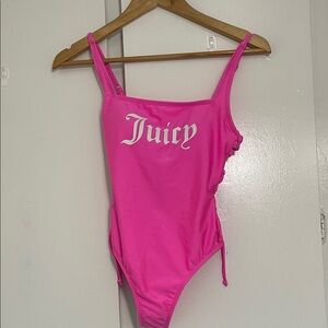 Juicy Couture Vibrant Pink One-Piece Small